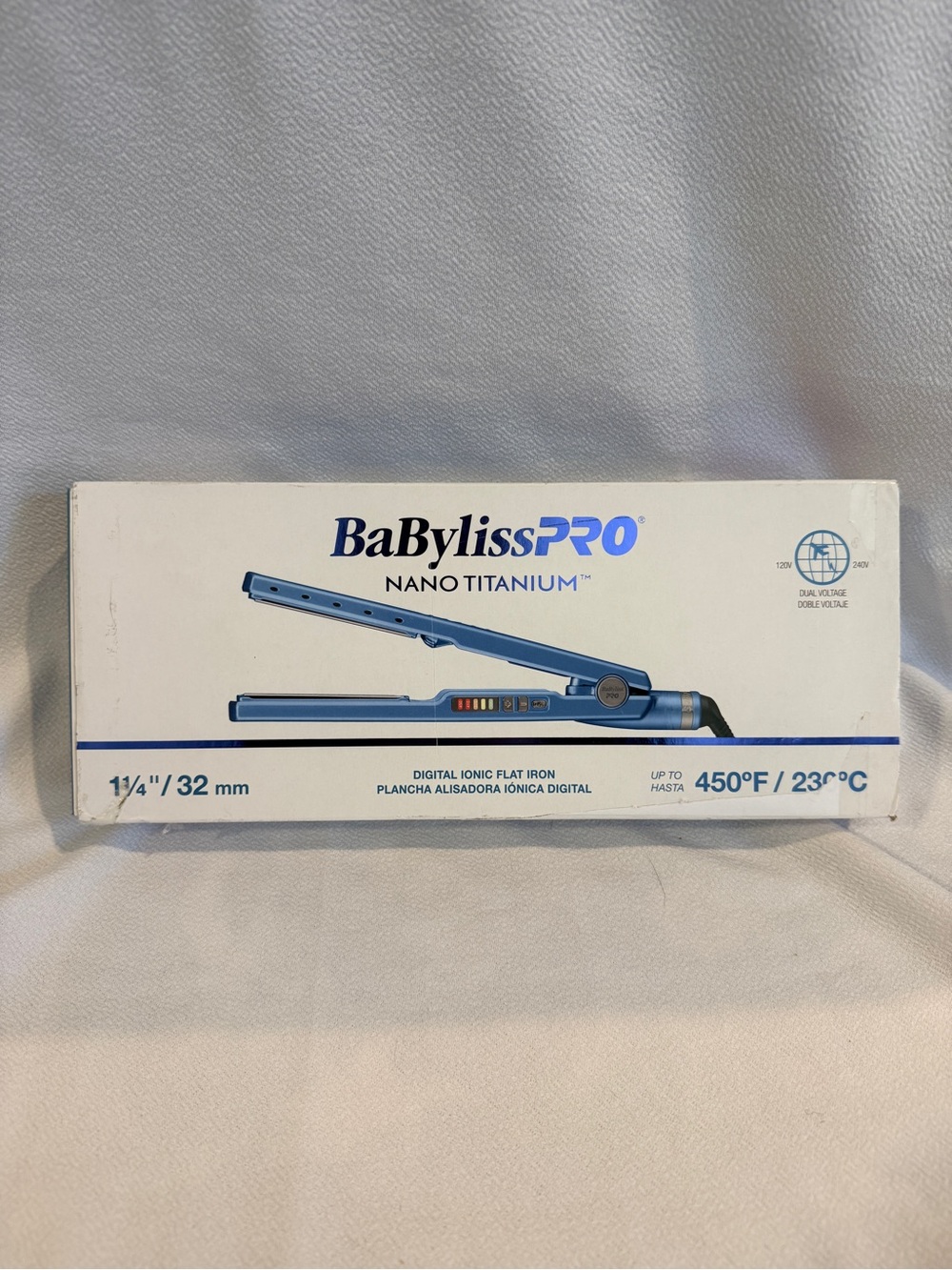 NEW BaBylissPRO 1.25" Digital Ionic Flat Iron Hair Straightener 1 1/4 Inch - Picture 2 of 7